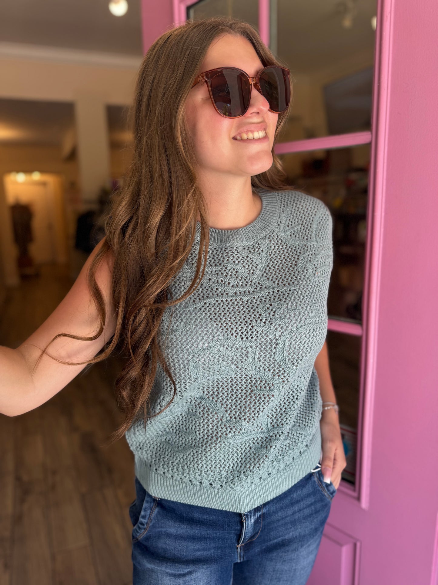 Garden Party Crochet Tank