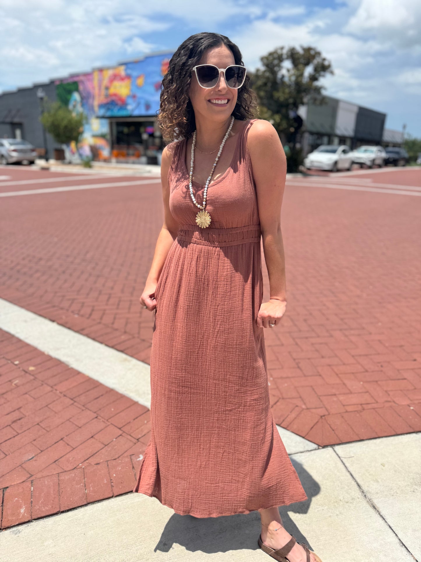 Sun-kissed Stroll Dress