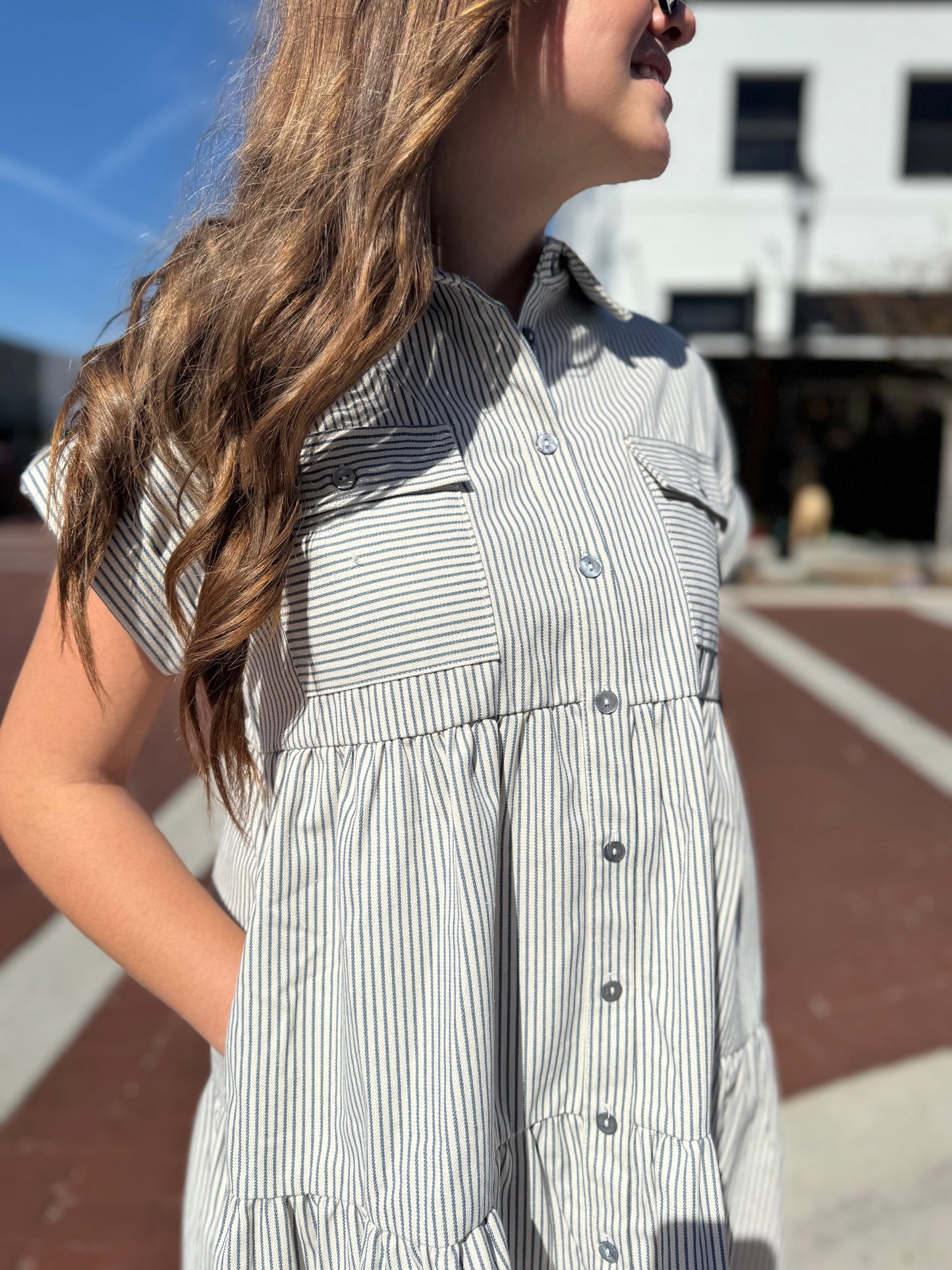 Sails Up Shirt Dress