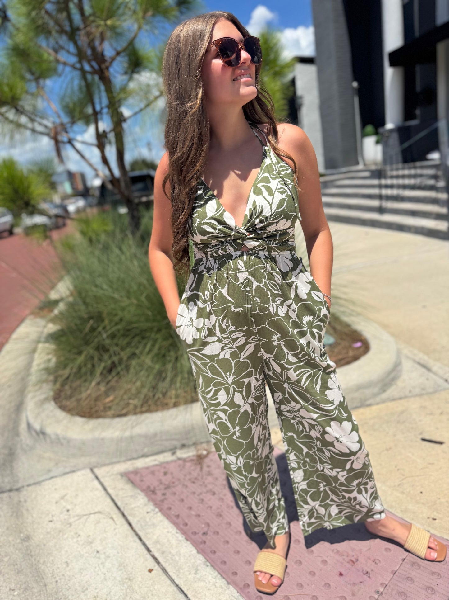 Twist & Turn Halter Jumpsuit