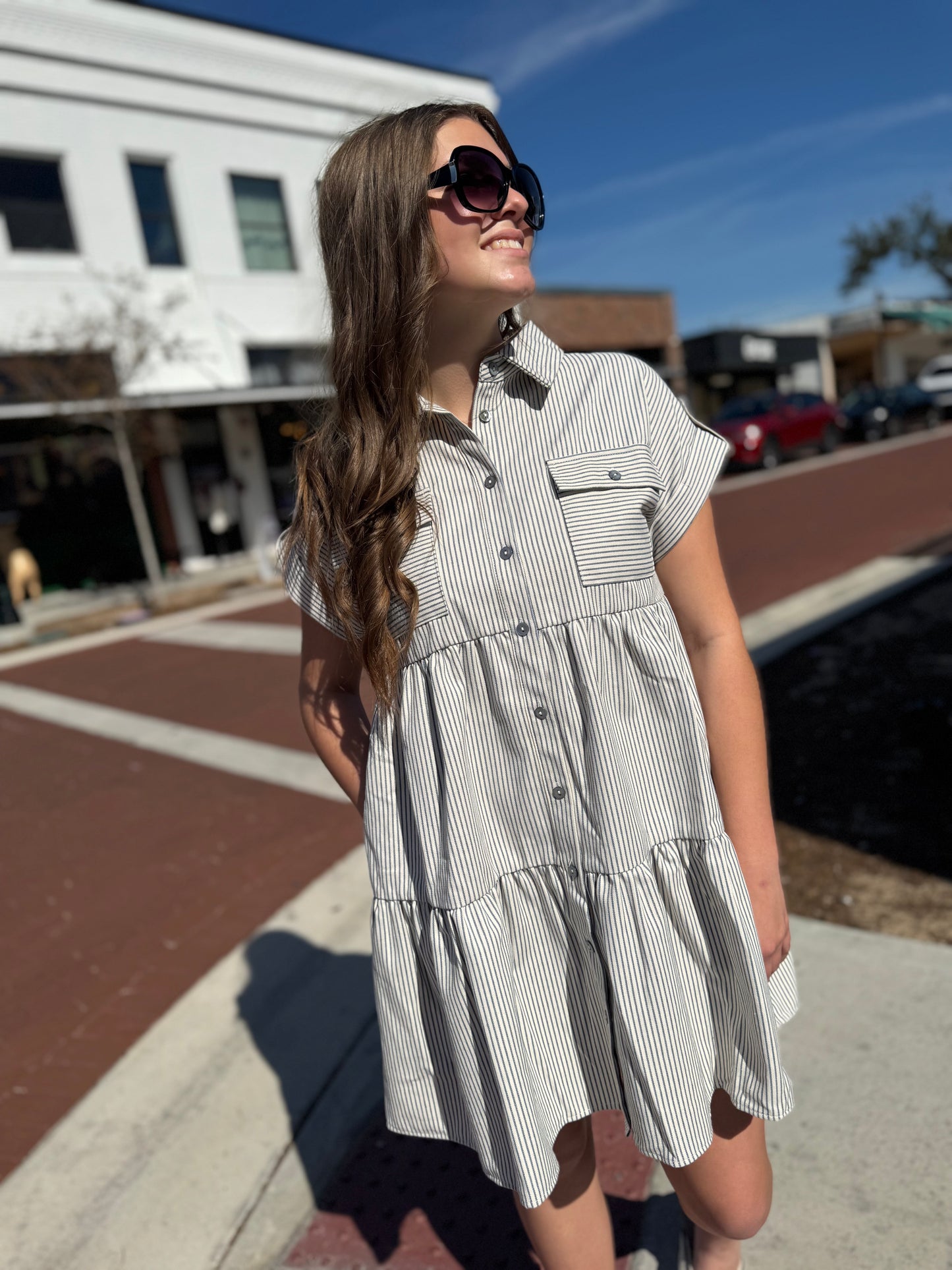 Sails Up Shirt Dress