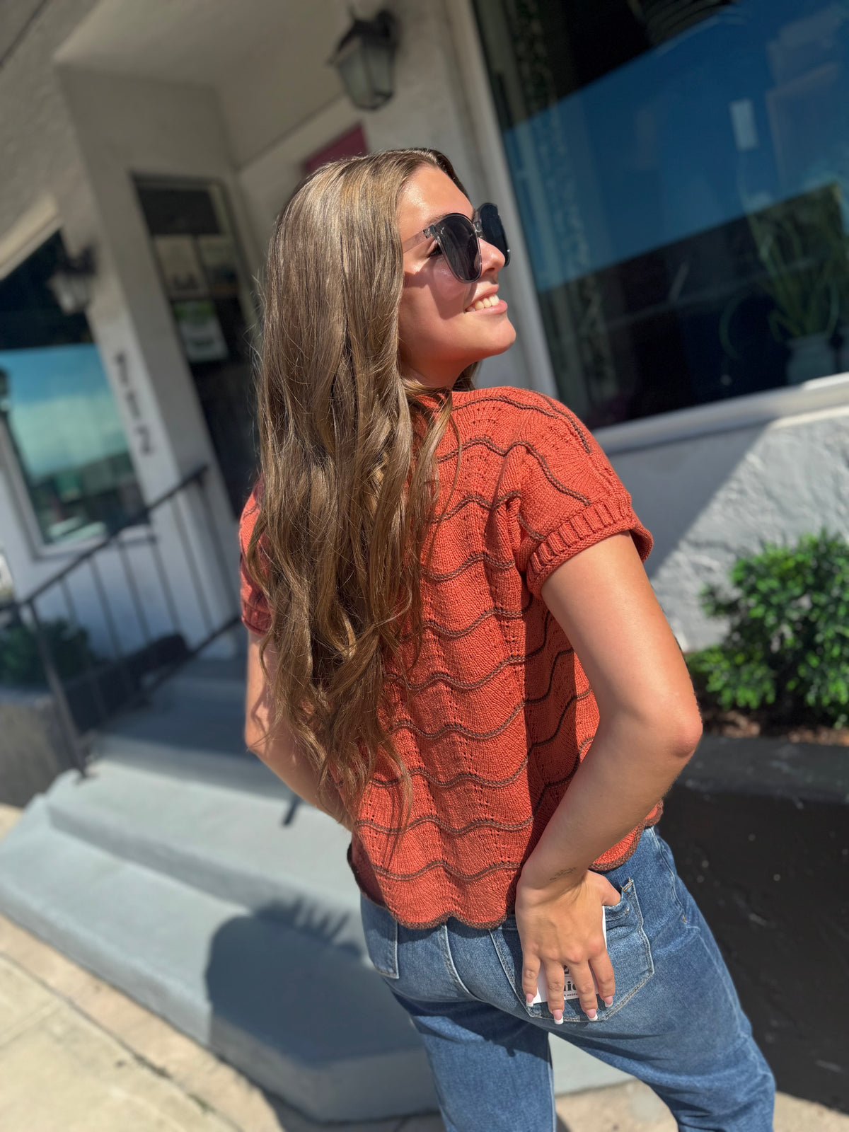 Stripe Right Knit Top
