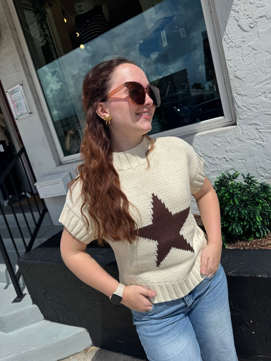 Main Character Star Sweater