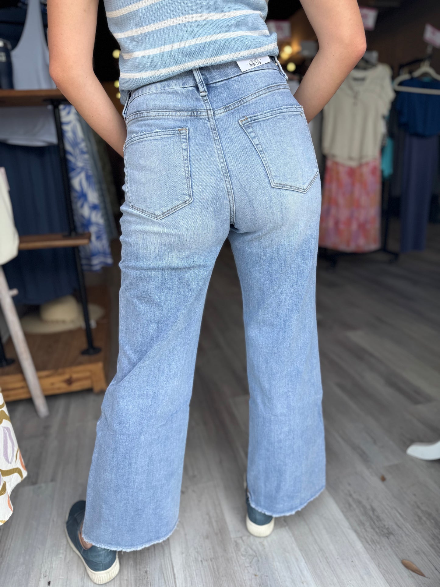 The Stassi Wide Leg Jeans