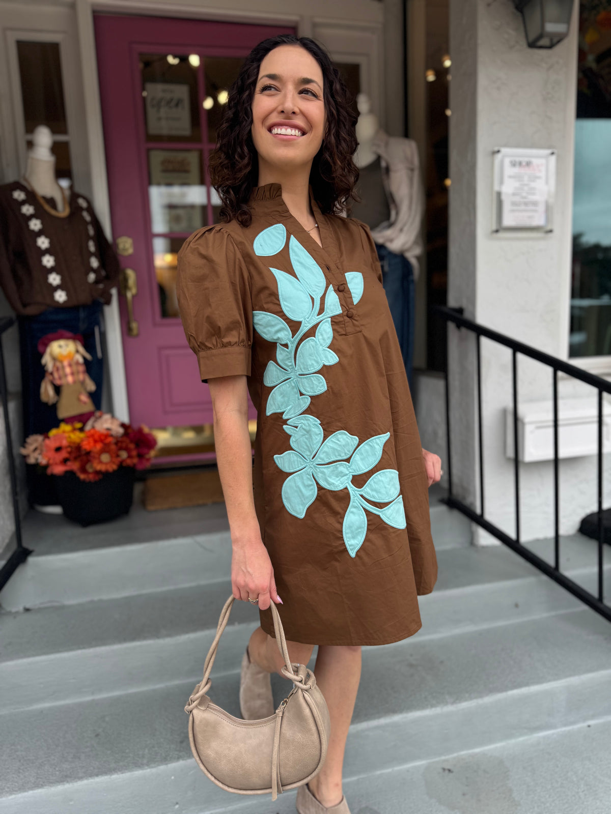 Leaf Me Looking Cute Mini Dress