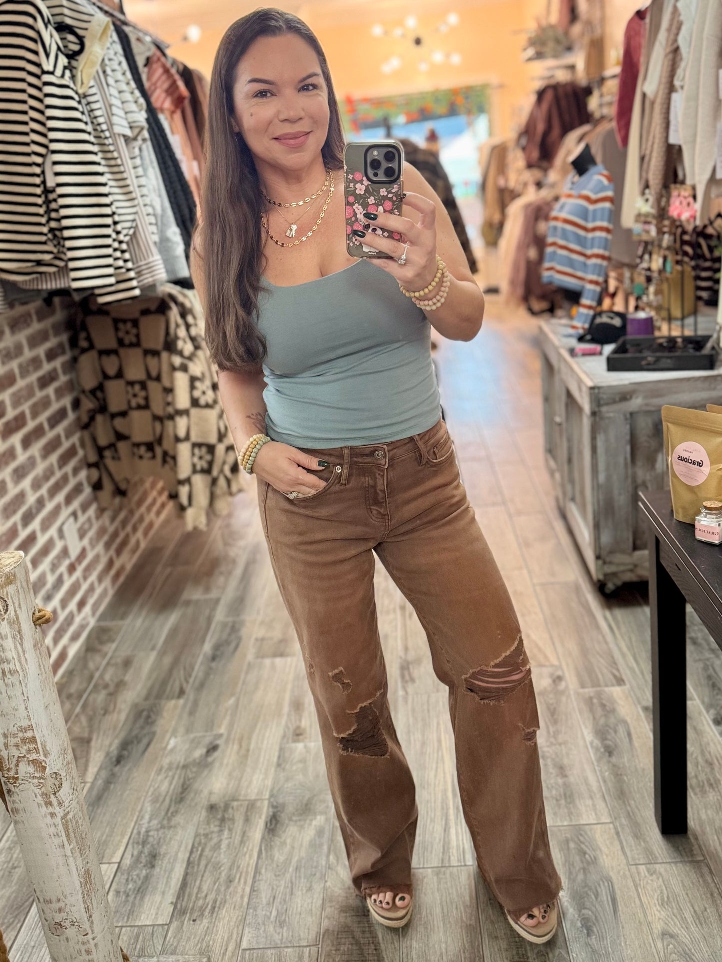 The Cocoa Wide Leg Jeans