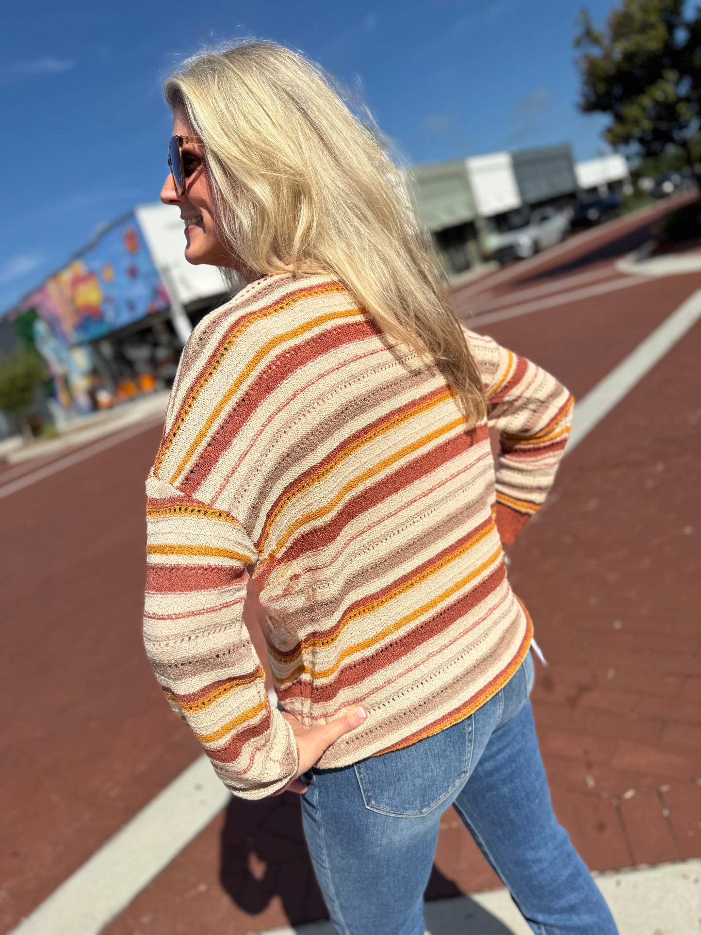 The Pumpkin Patch Stripe Top
