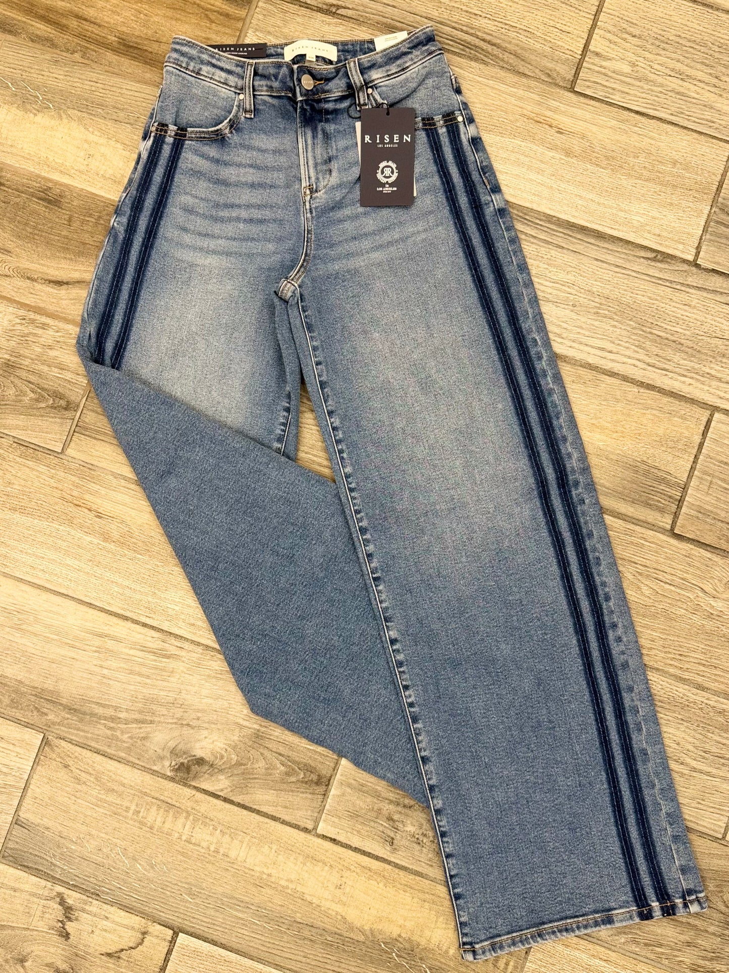 The Sissy Striped Wide Leg Jeans