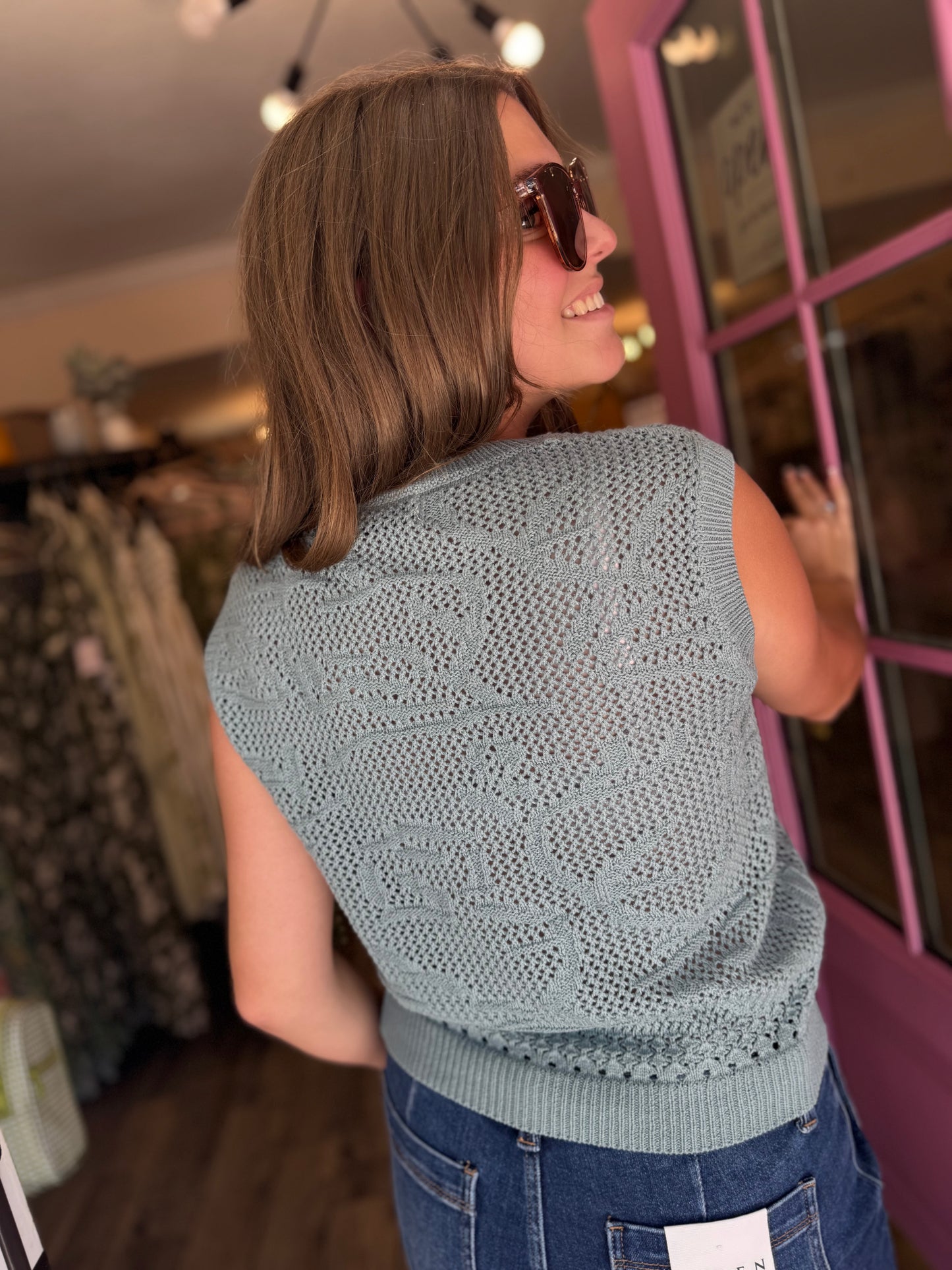 Garden Party Crochet Tank