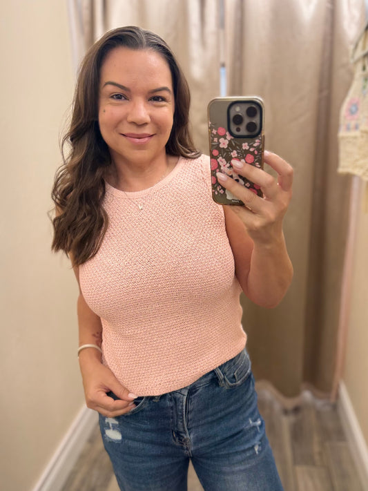 A Little Glimmer Crochet Tank