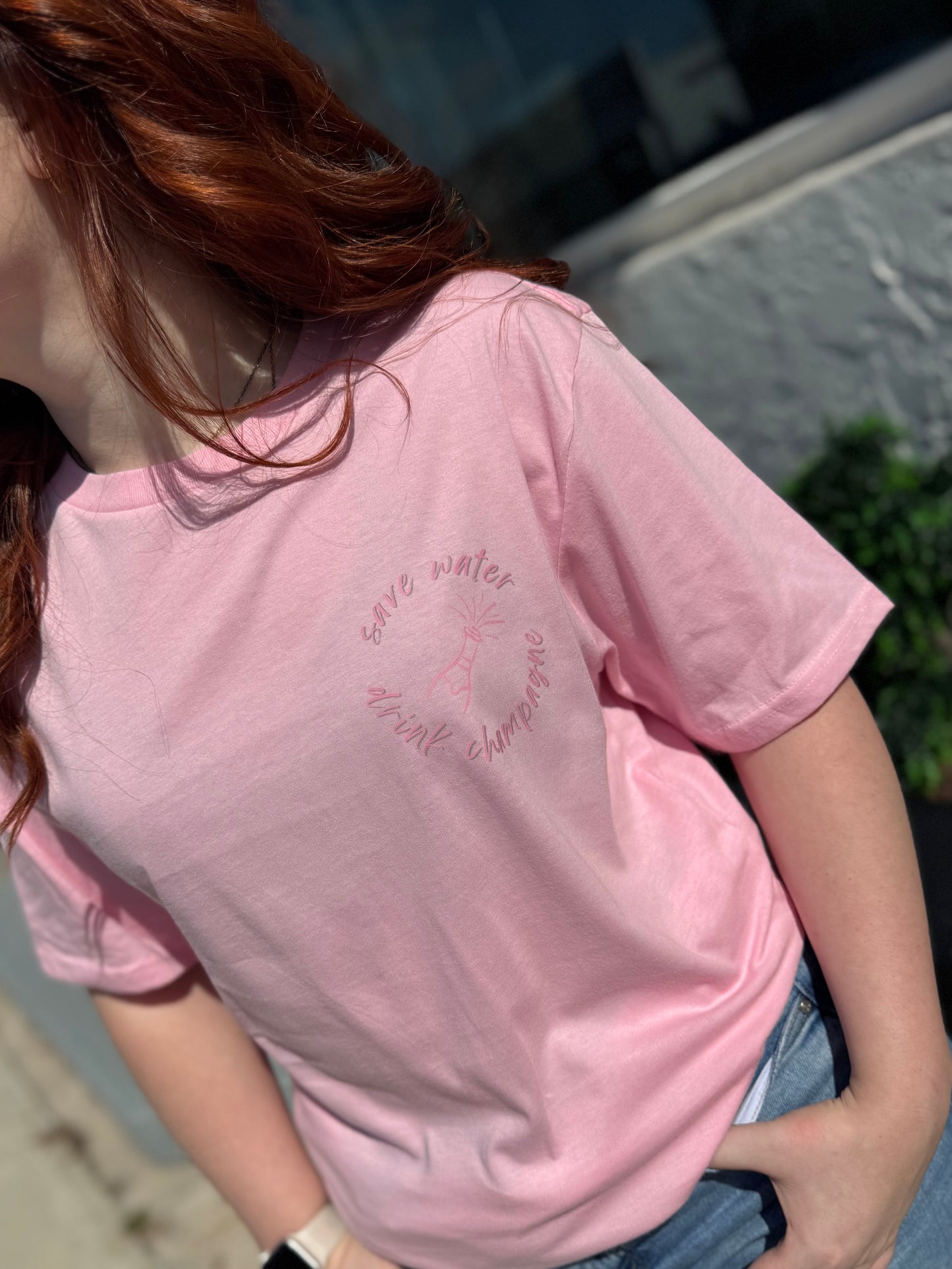 Save Water Drink Champagne Tee