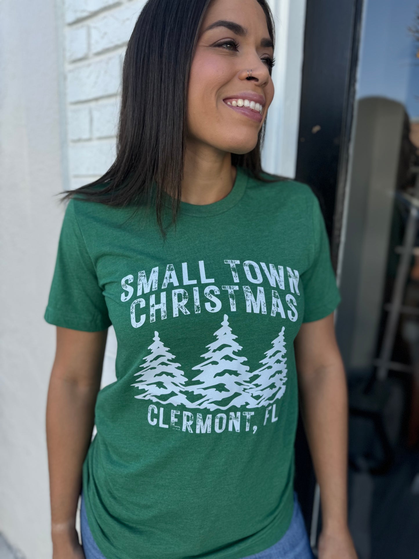 Clermont Small Town Christmas Tee (DB)