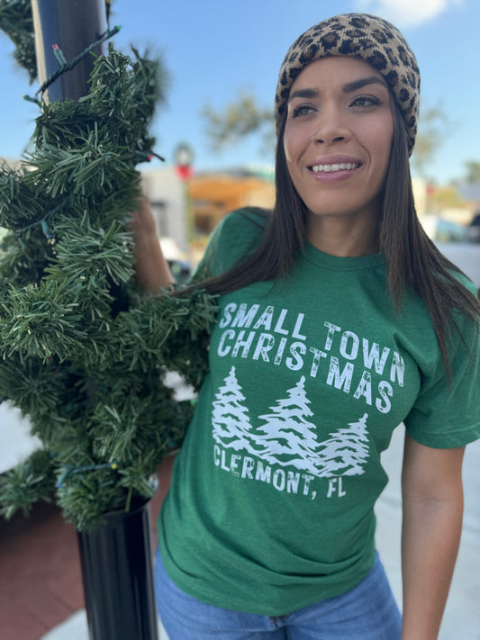 Clermont Small Town Christmas Tee (DB)