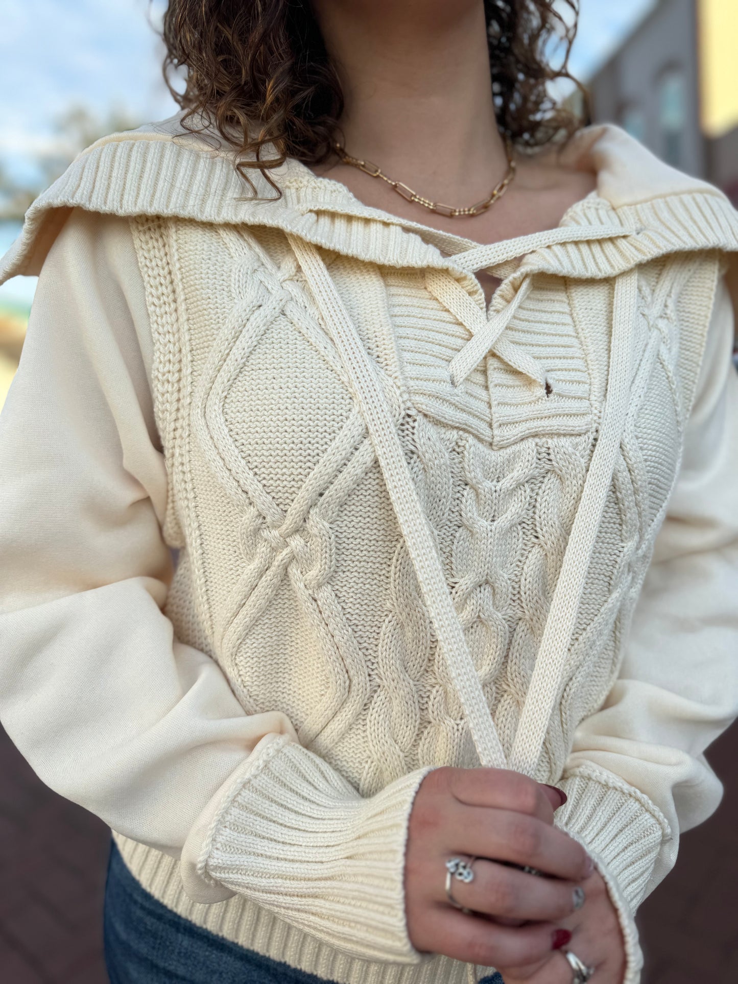 Nice In Nantucket Sweater - Cream