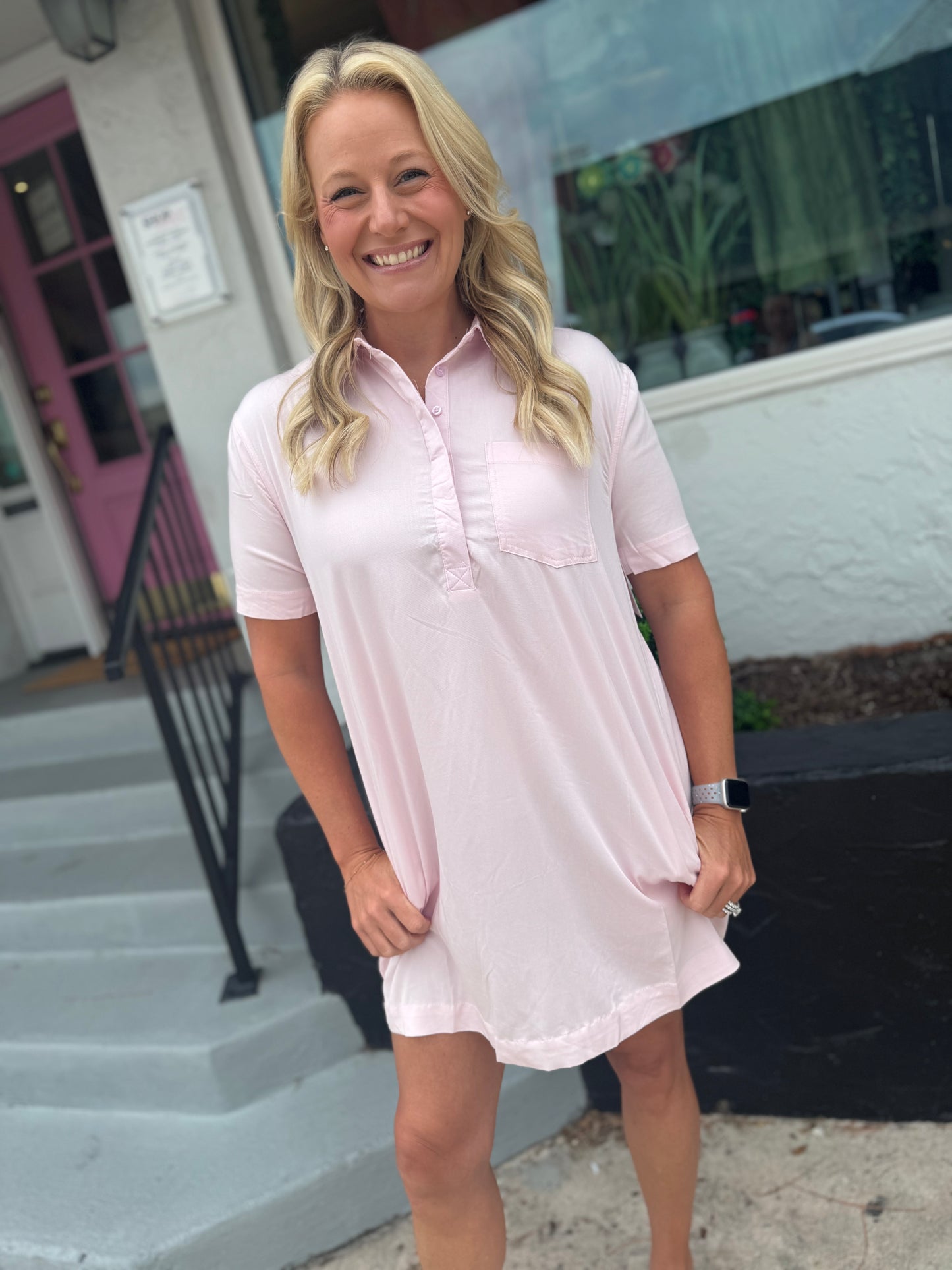 Weekend Stroll Shirt Dress