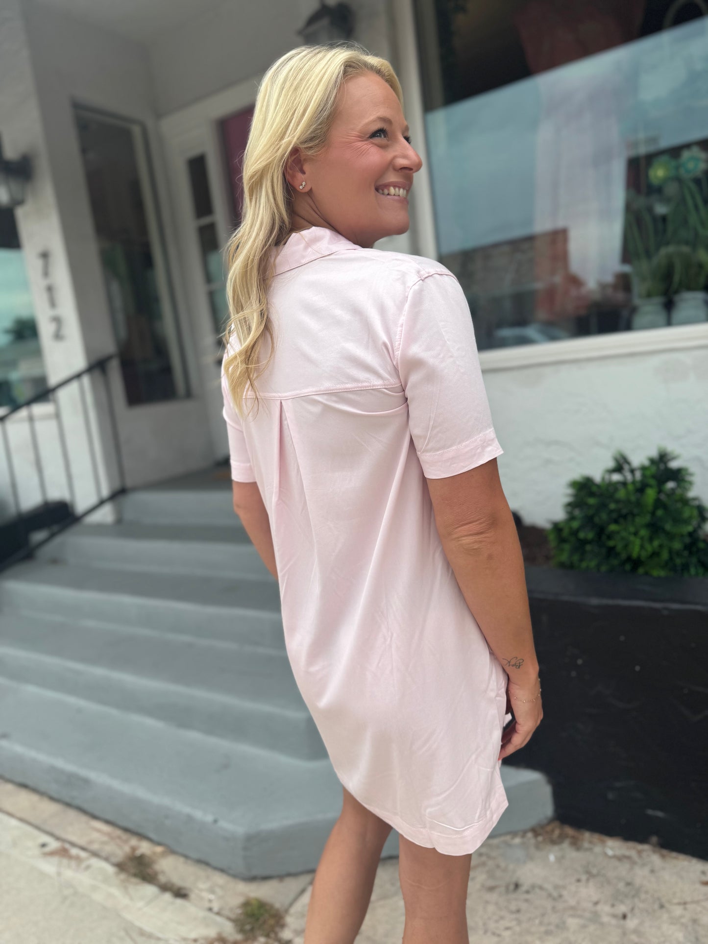 Weekend Stroll Shirt Dress