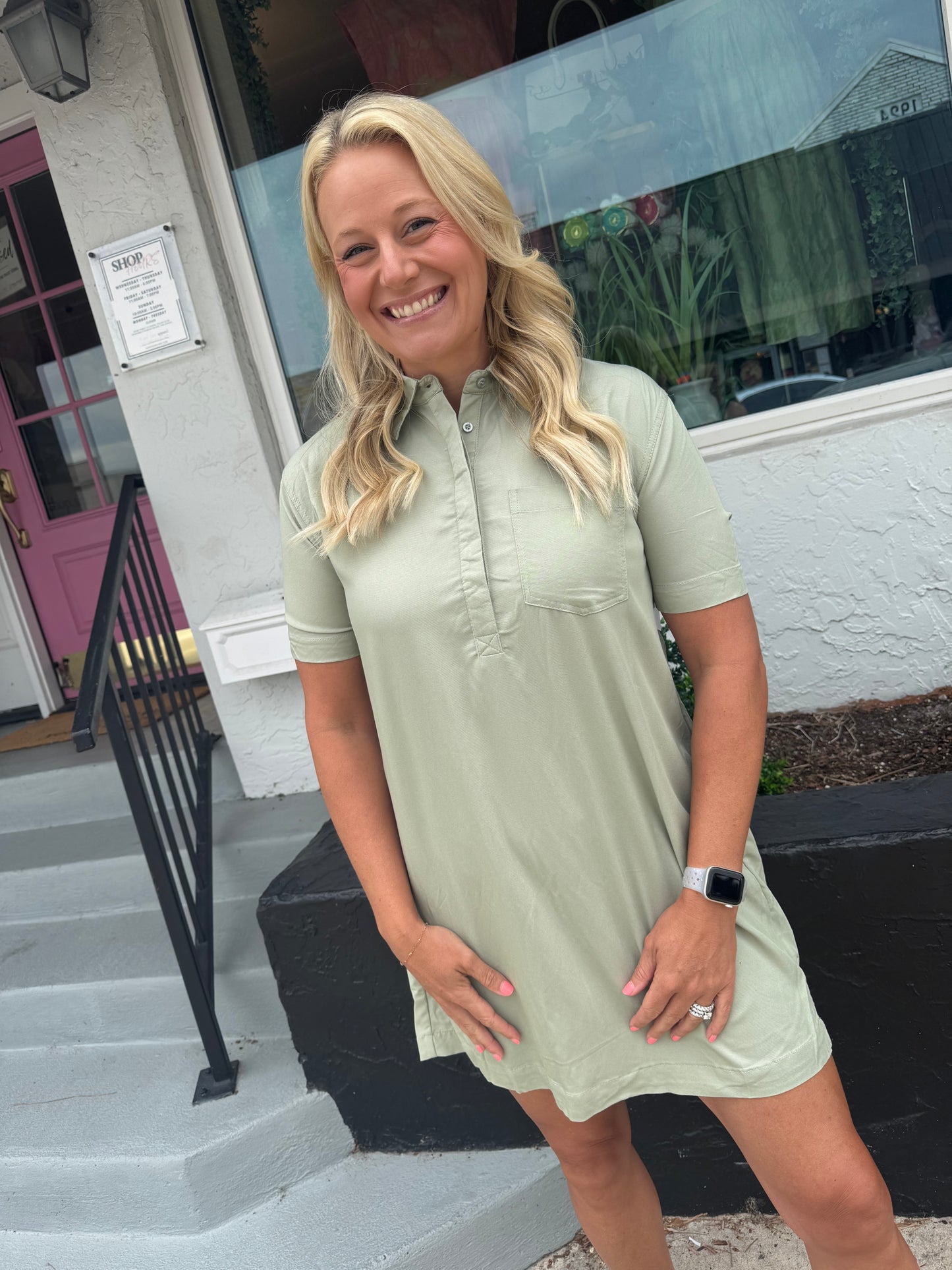 Weekend Stroll Shirt Dress