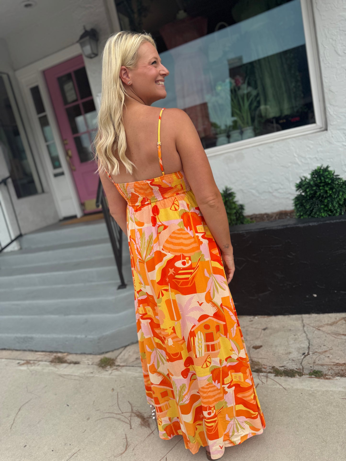 Paradise Please Midi Dress