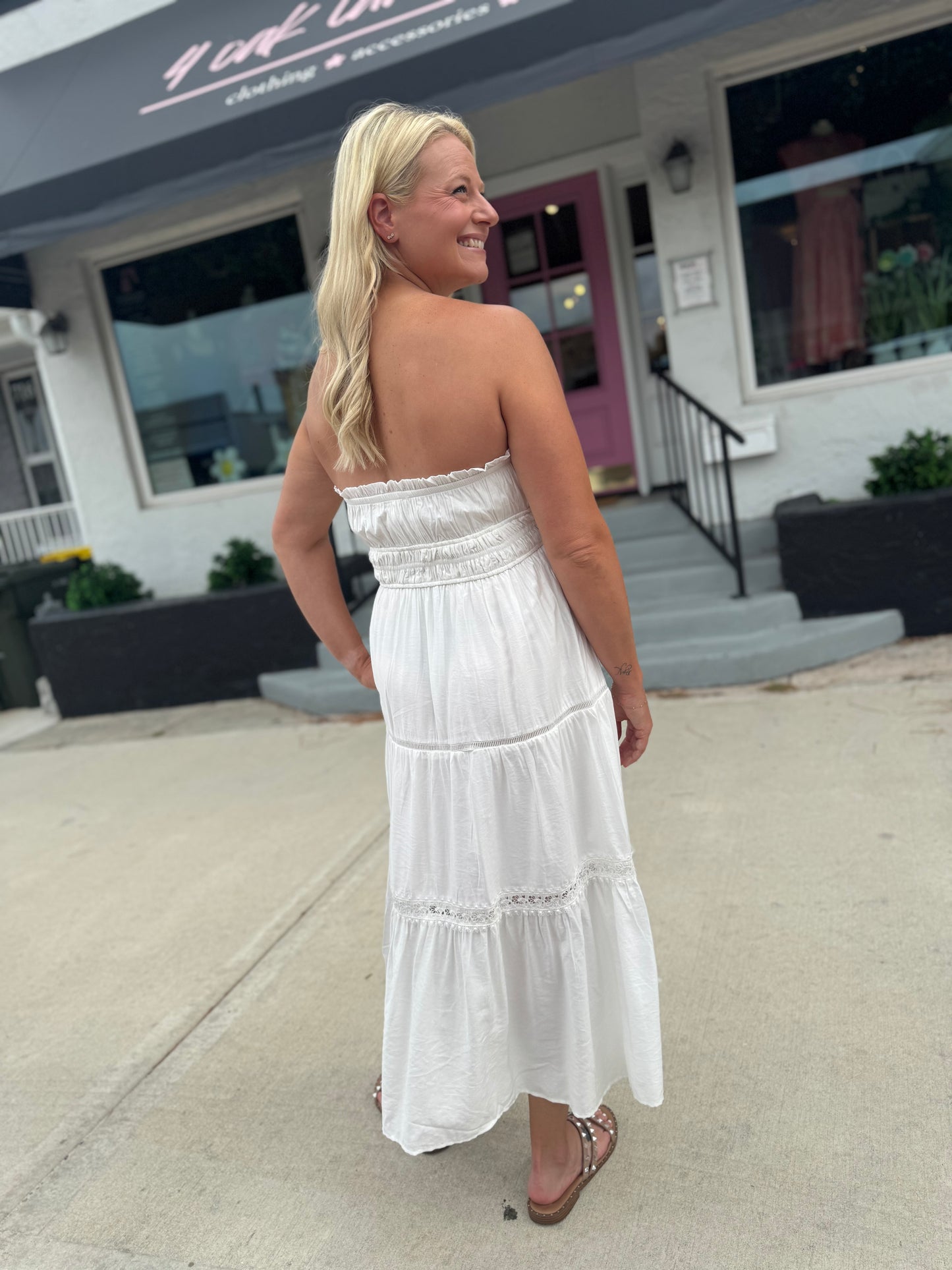 Sweet Escape Tie Front Midi Dress