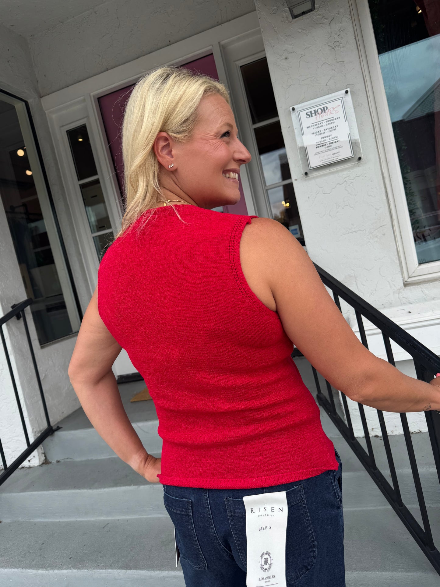 The Briella Button Vest