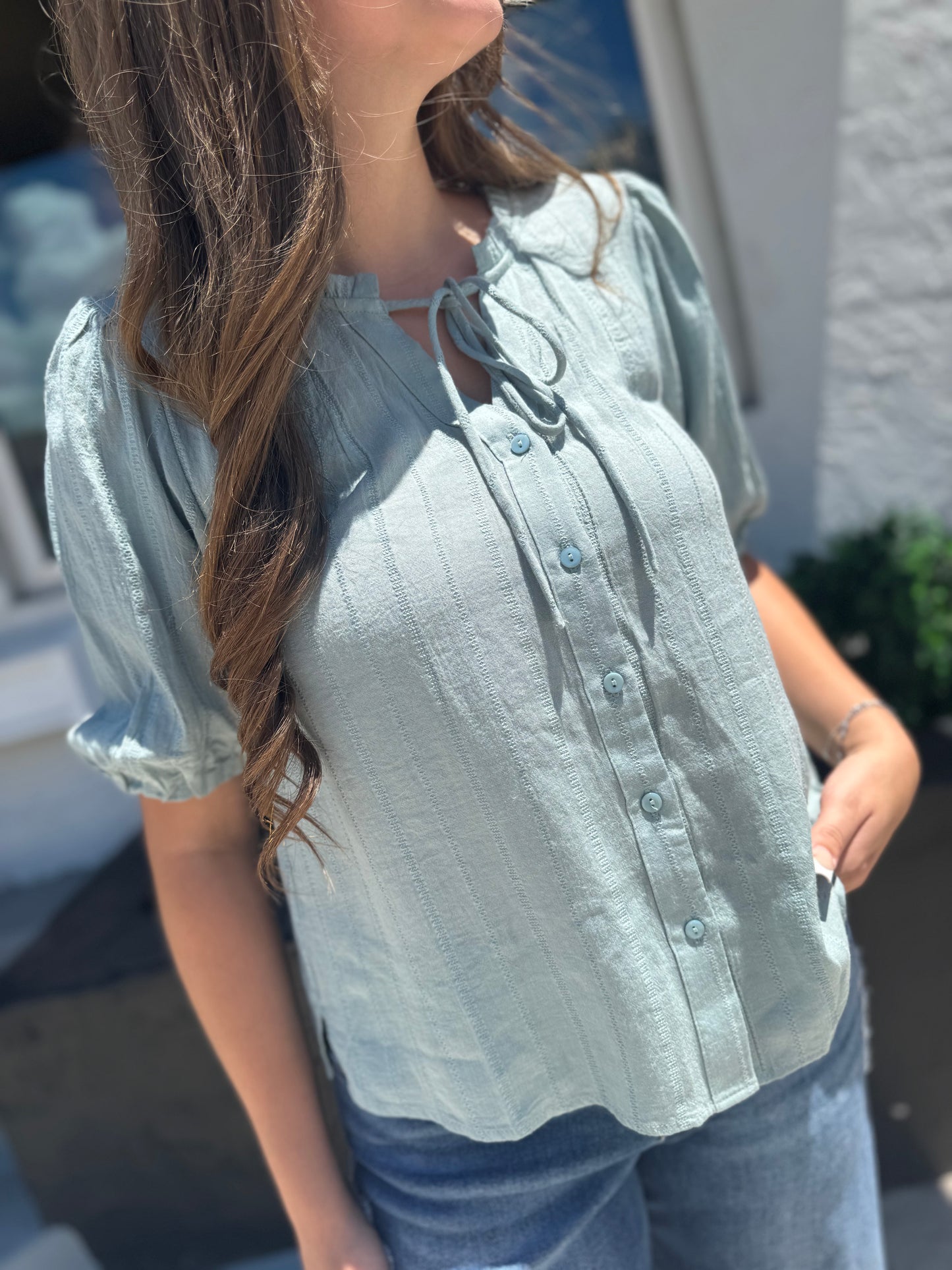 Boho Breeze Peasant Top