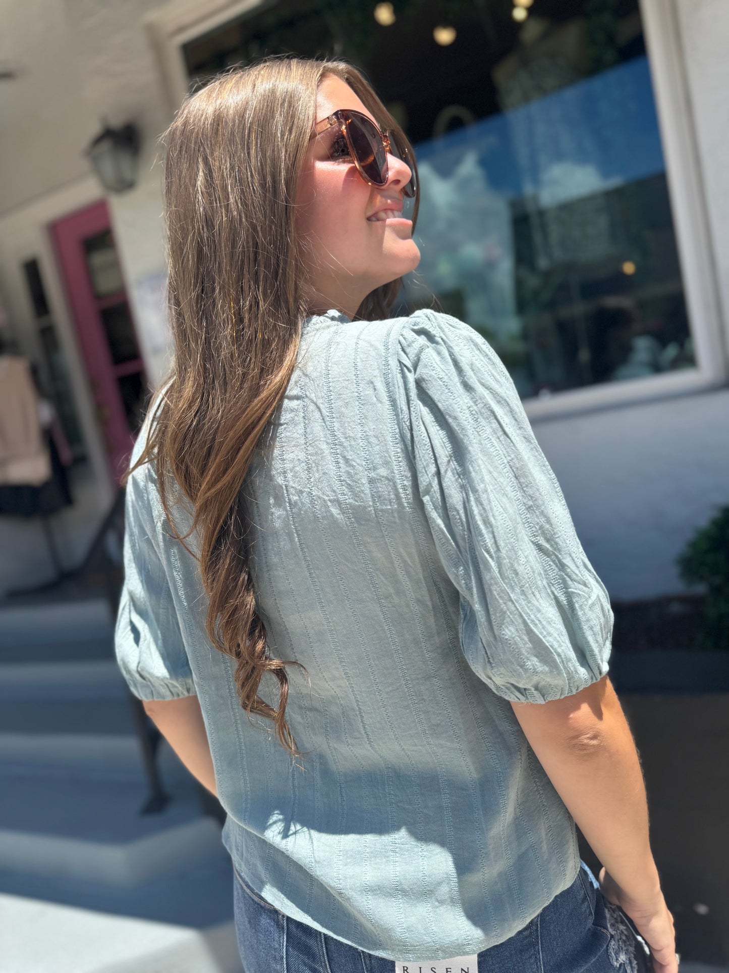 Boho Breeze Peasant Top