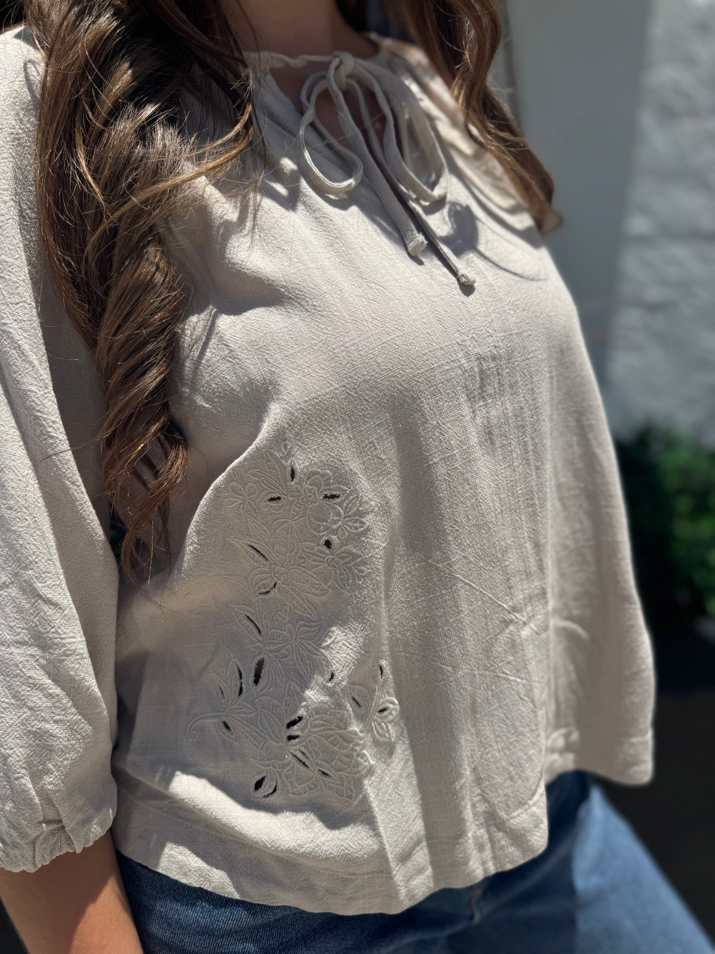 Boho Breeze Peasant Top