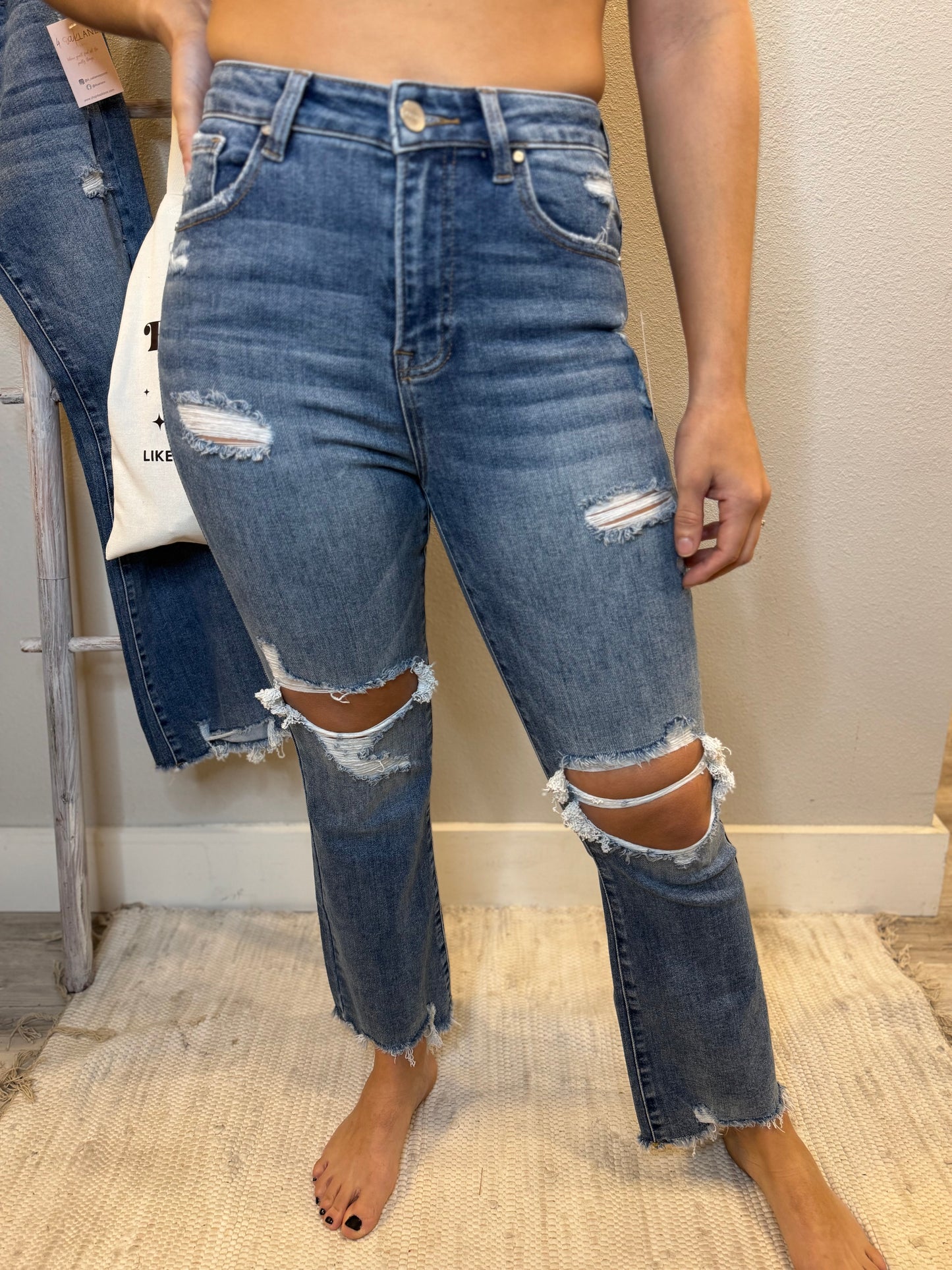 The Marley Kick Ankle Flare Jeans