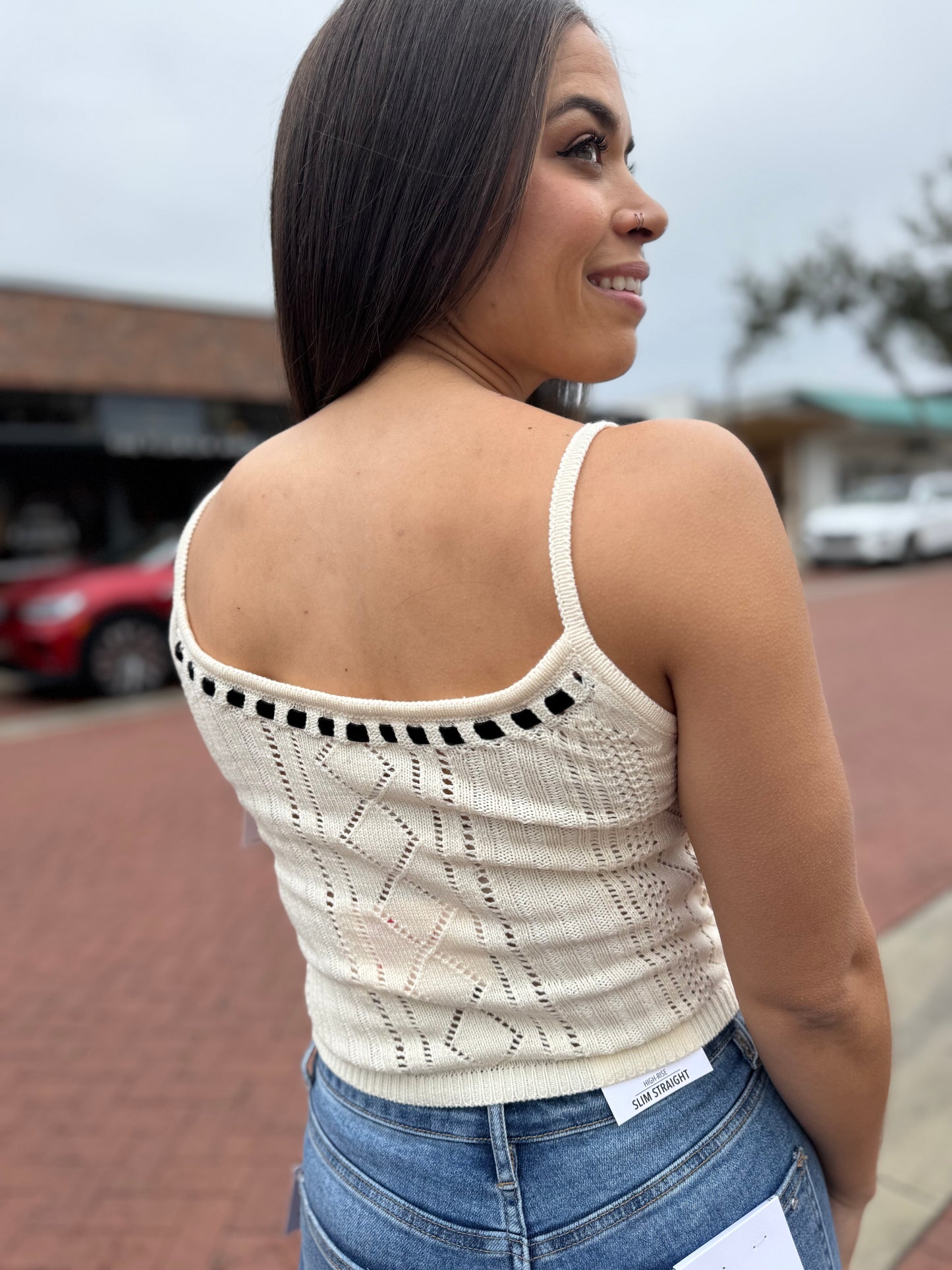 All About the Ribbons Tank - Ivory