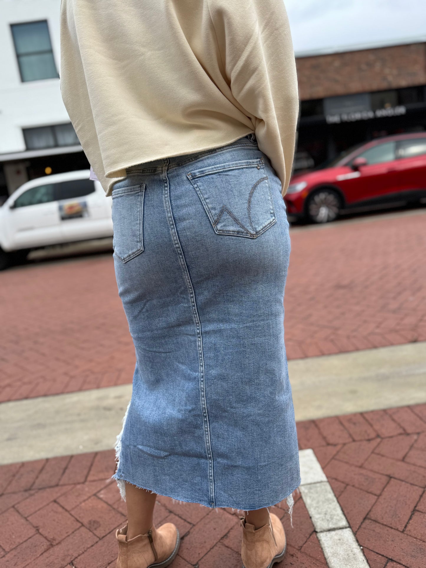 The Sloan Denim Skirt