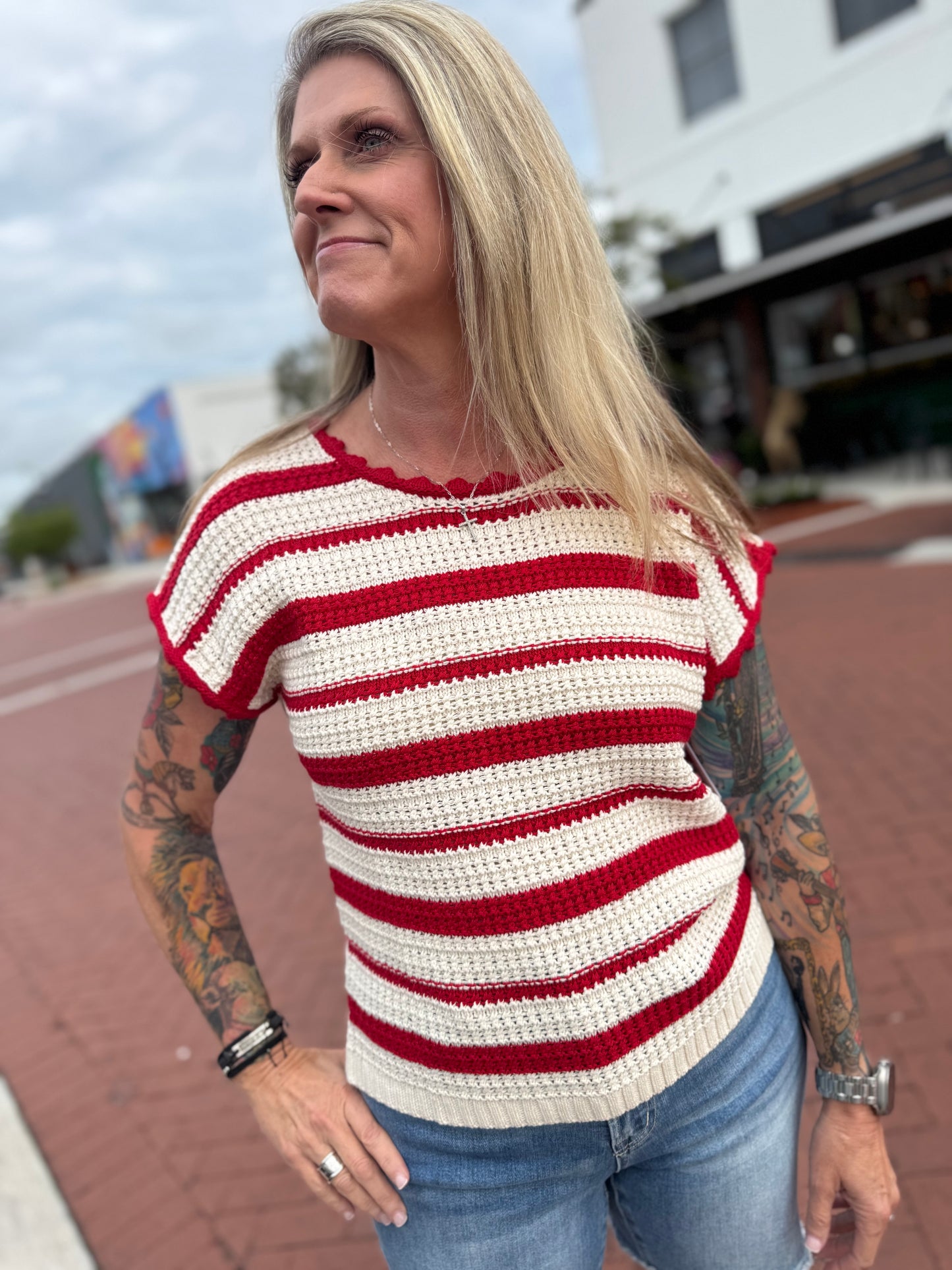 The Fireside Dream Top - Red