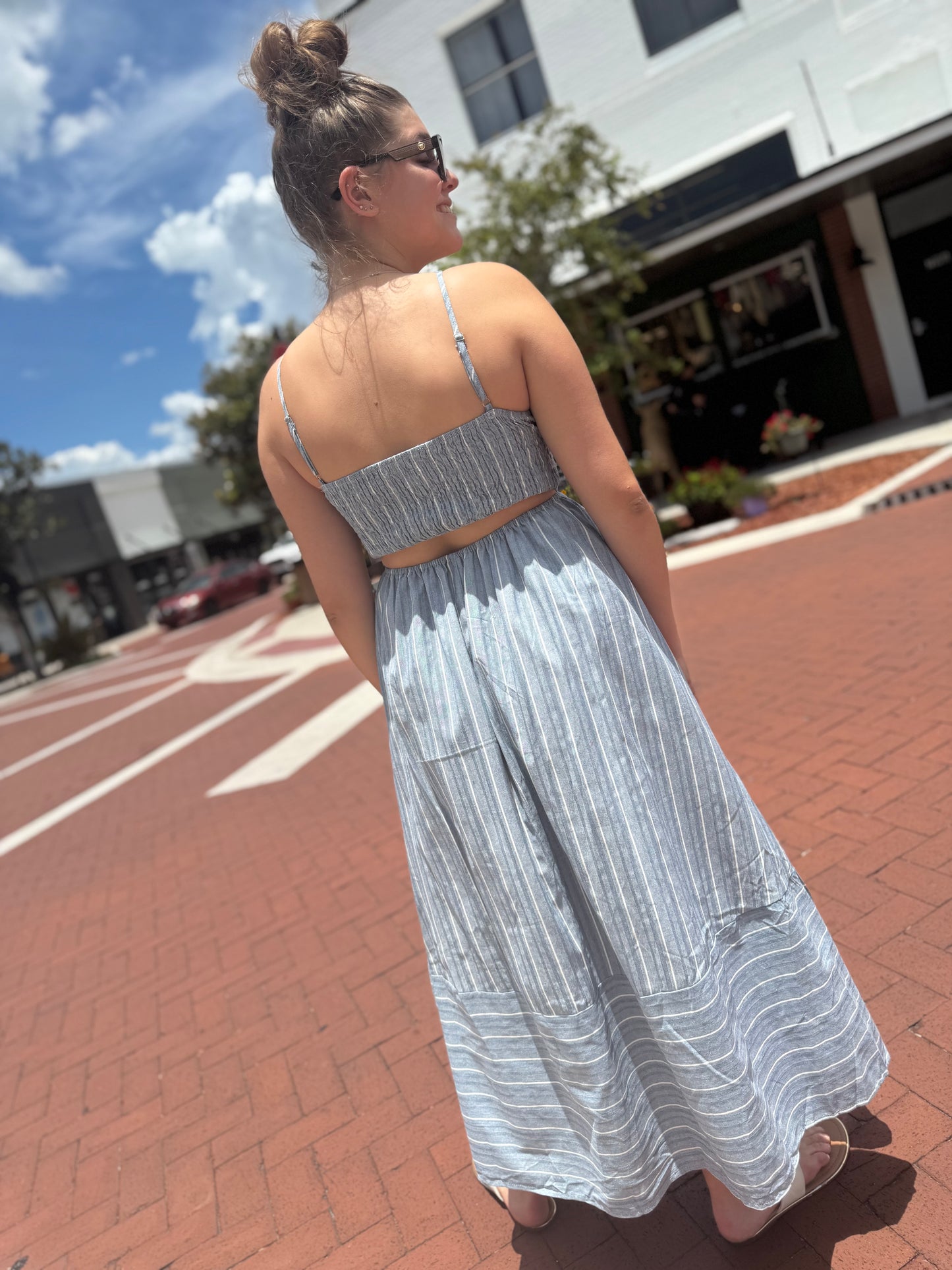 The Weekend Lines Midi Dress - Blue