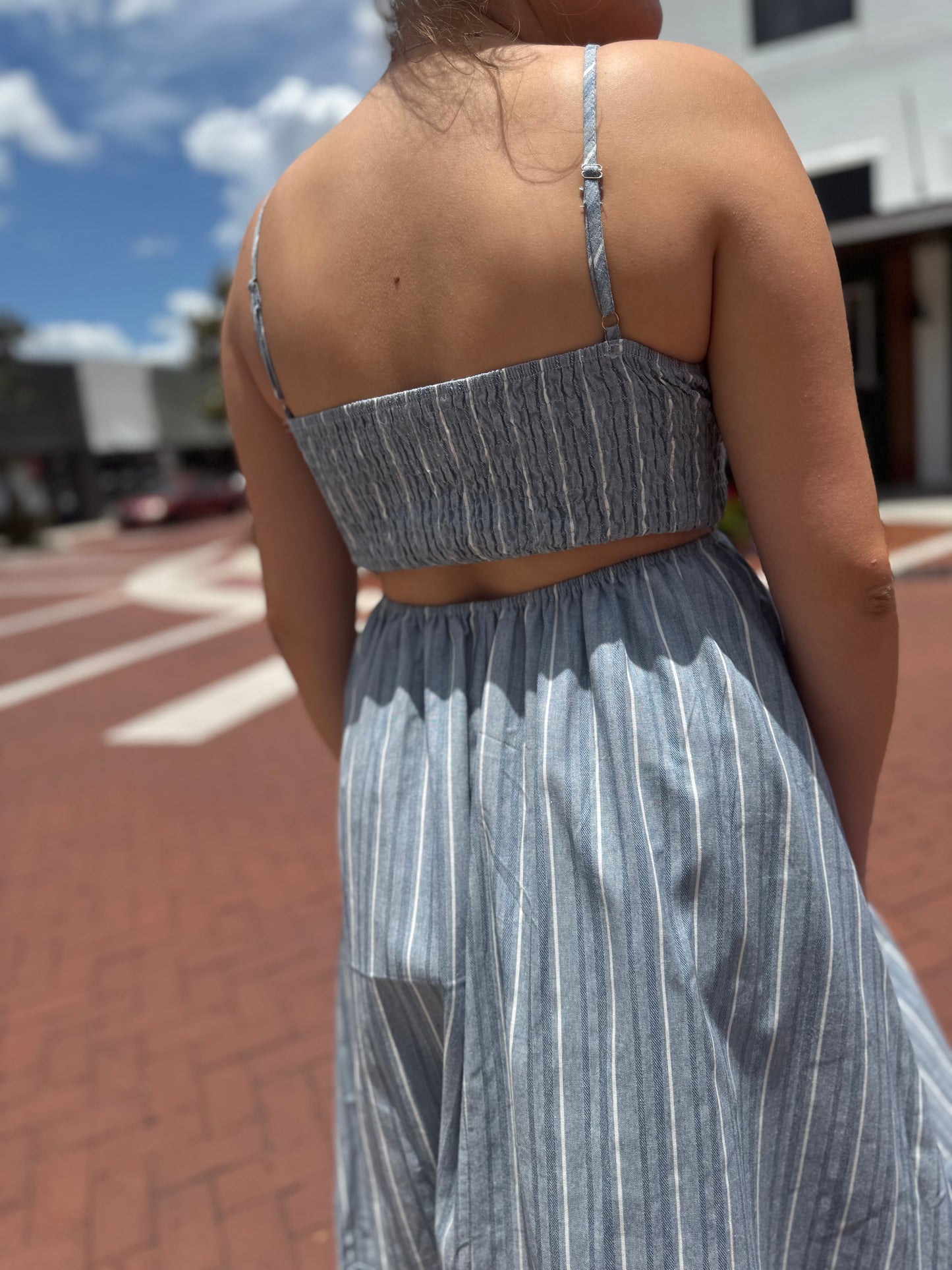 The Weekend Lines Midi Dress - Blue