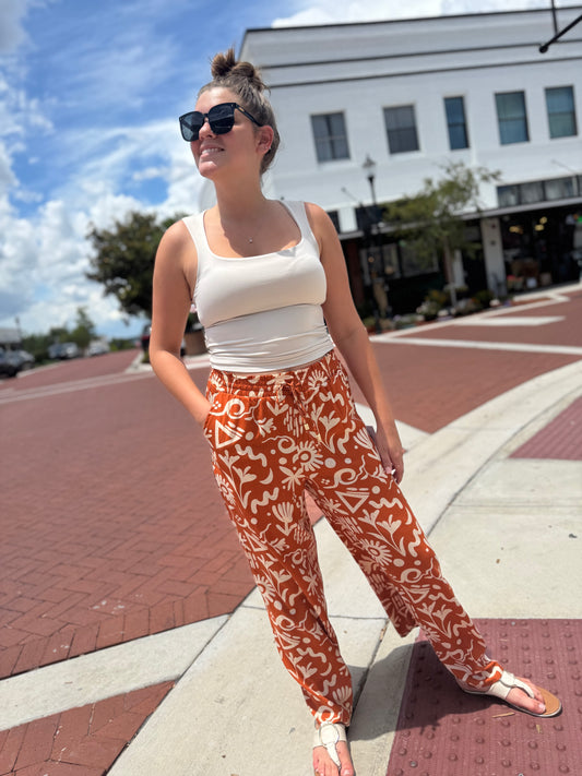 The Summer Stroll Pants - Sienna