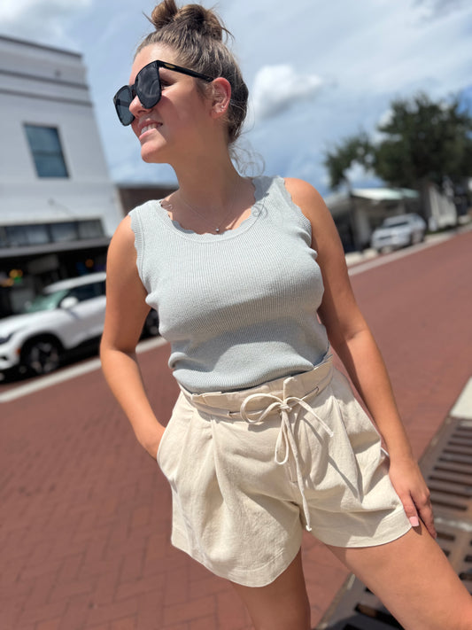 Coastal Curves Tank - Sage