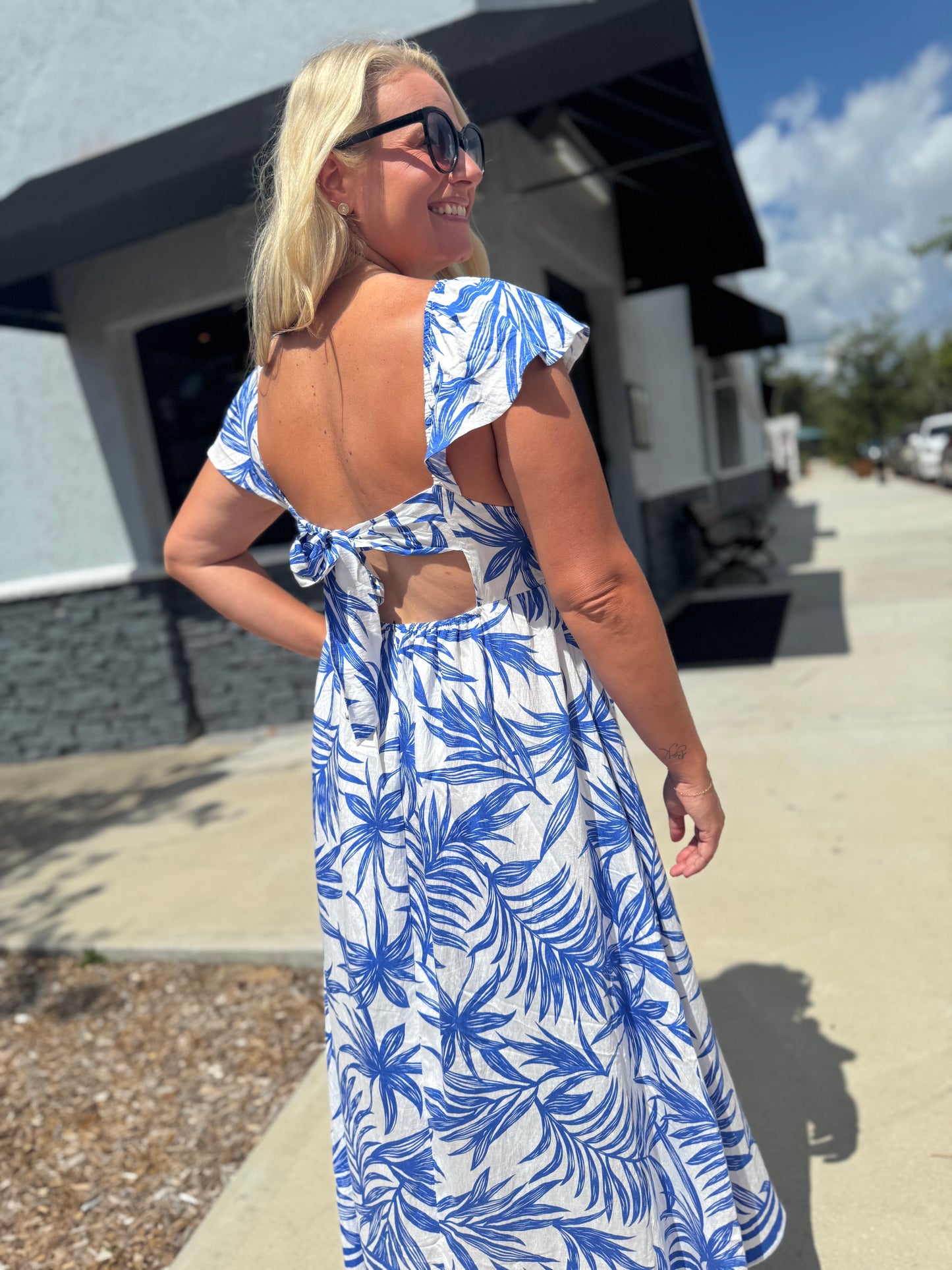 Sunset Samba Dress - Blue
