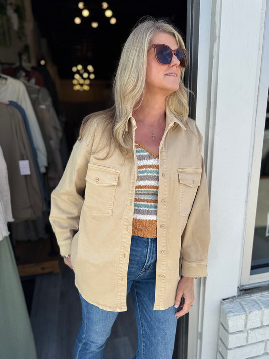 The Cozy Latte Shacket
