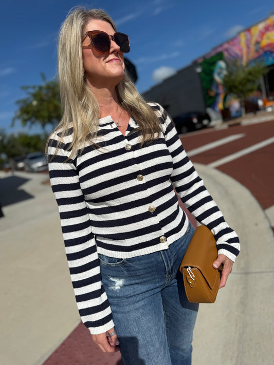 The Striped & Sassy Cardigan