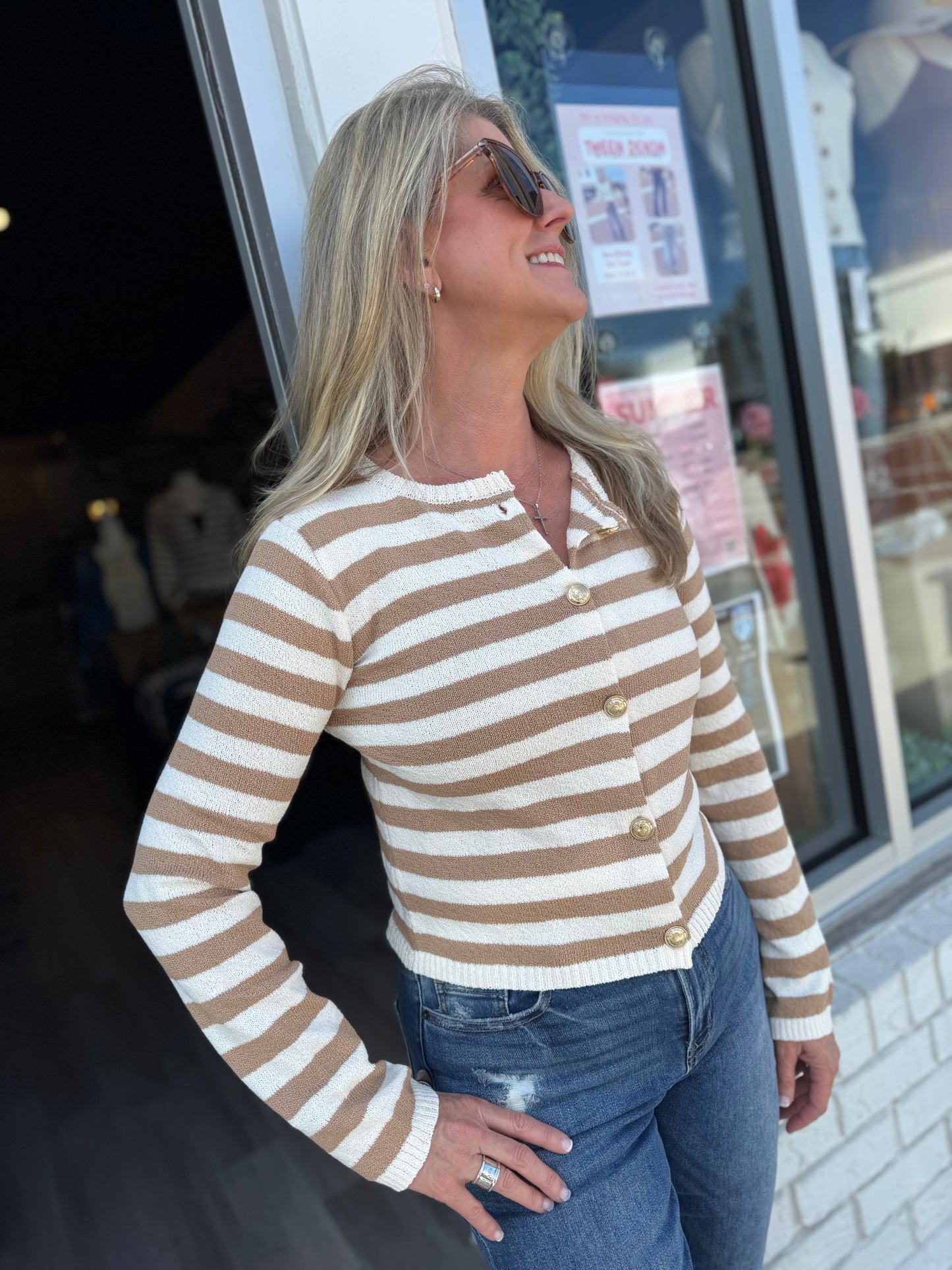 The Striped & Sassy Cardigan