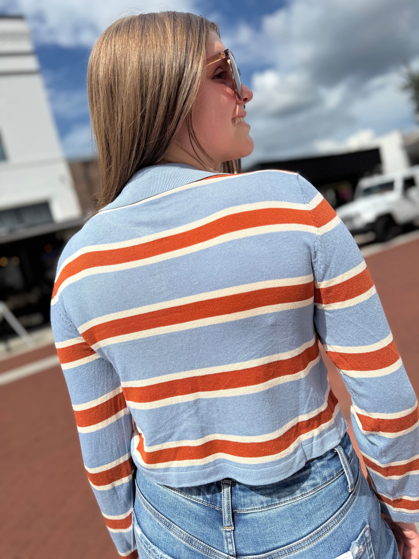 The Stripe & Spice Knit Top