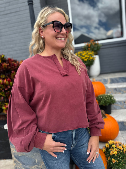 The Peek A Vee Knit Top