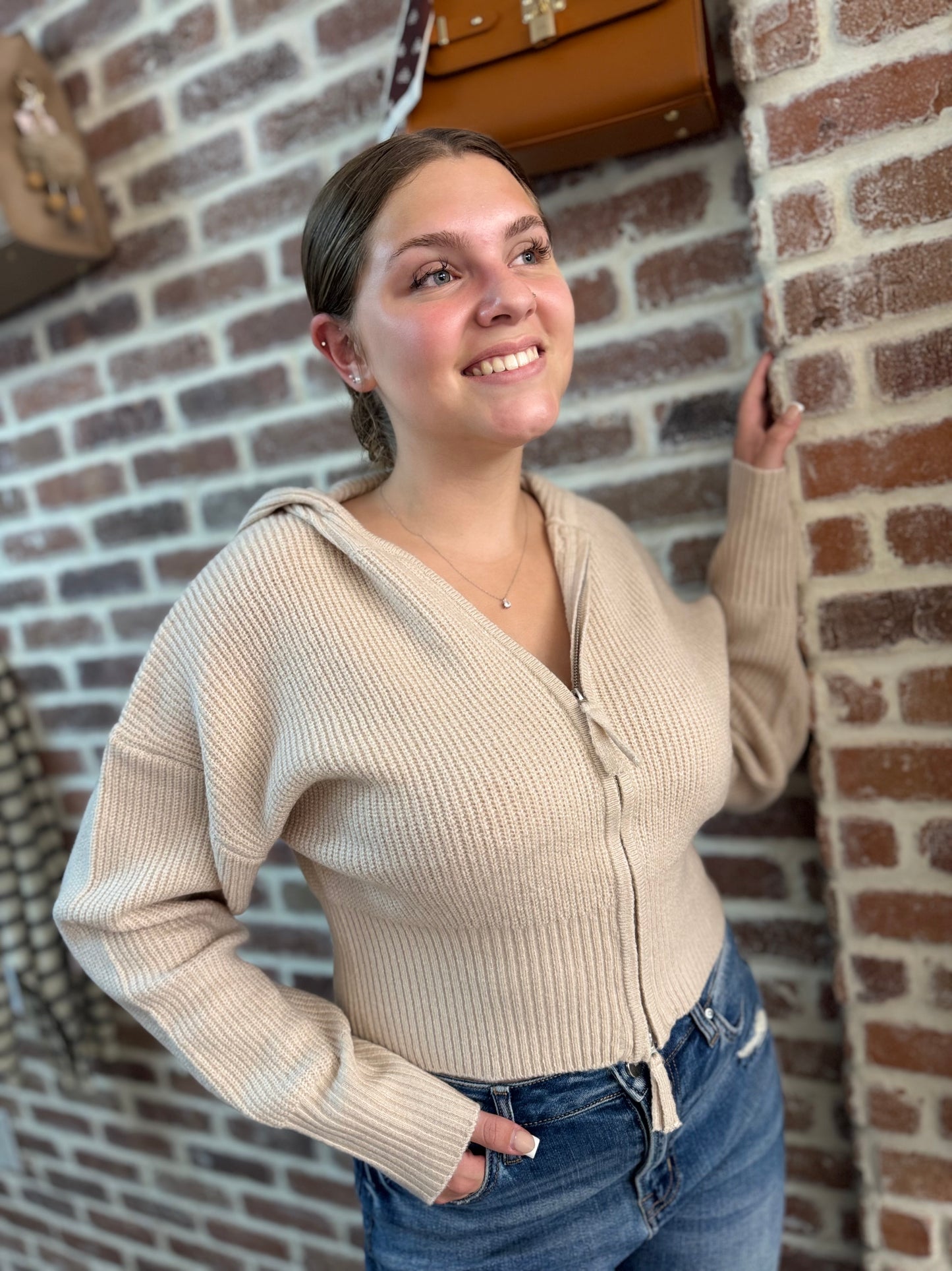 The Zip & Sip Cardigan