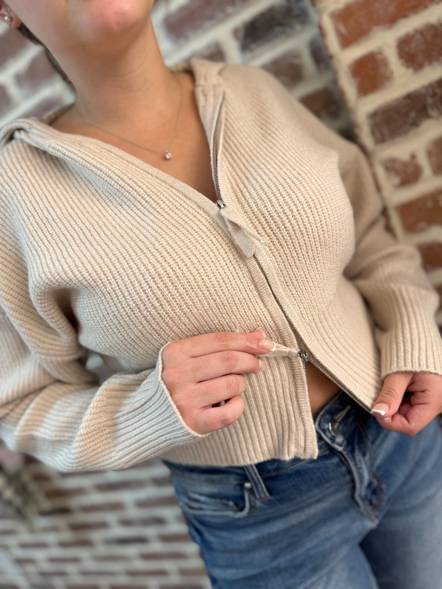 The Zip & Sip Cardigan