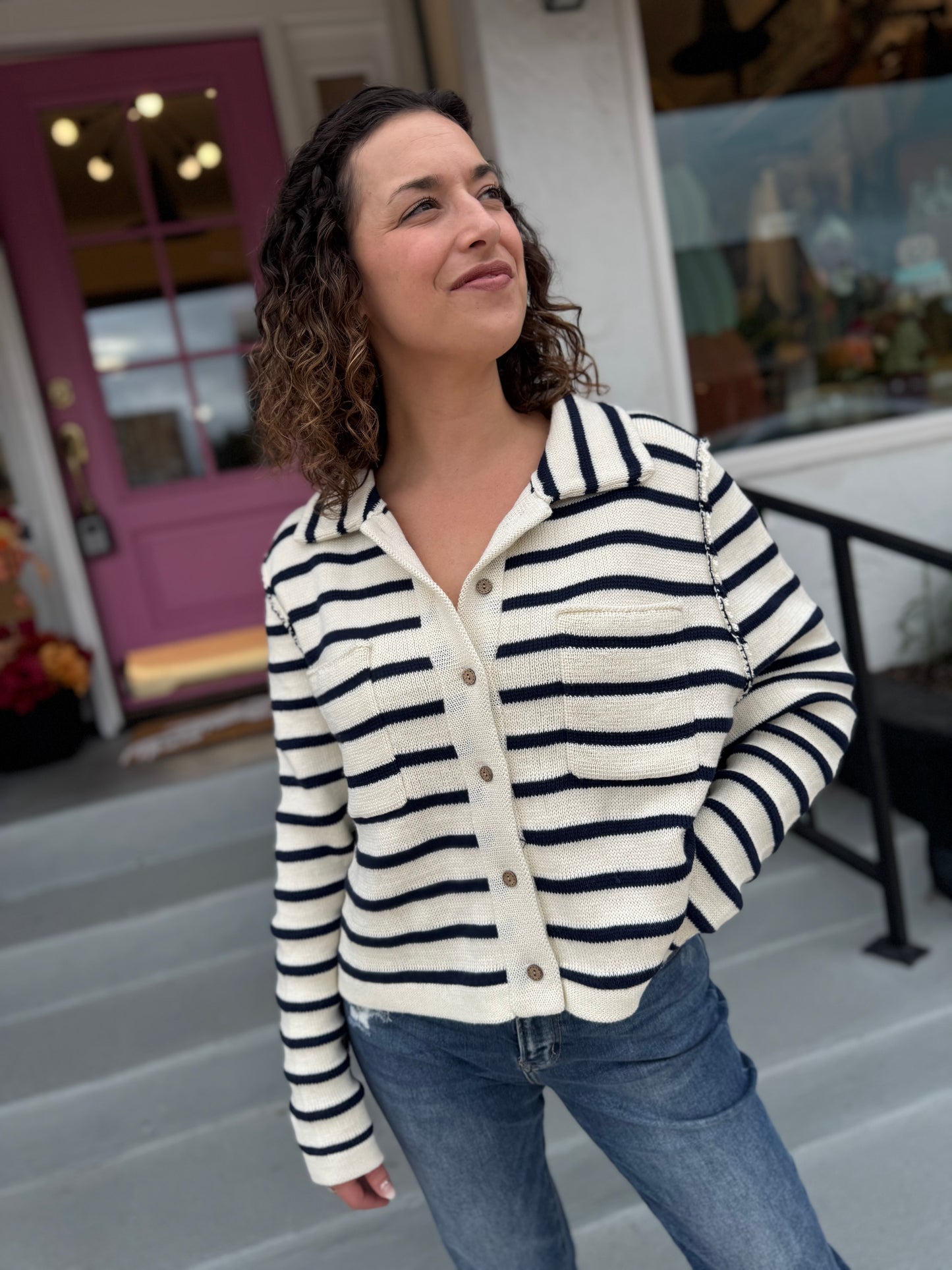 Harvest Stripes Knit Top