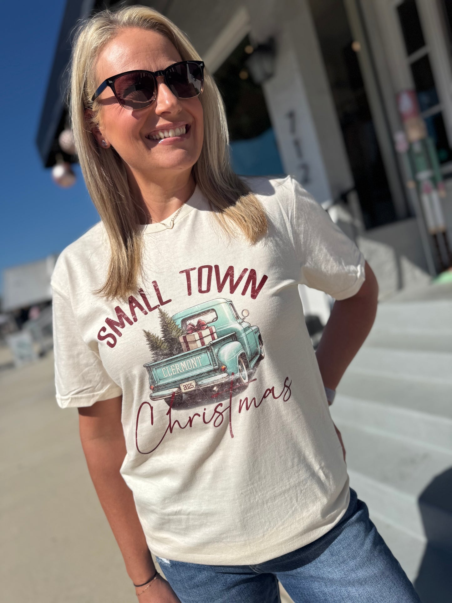 Small Town Clermont Christmas Tee (DB 2025)