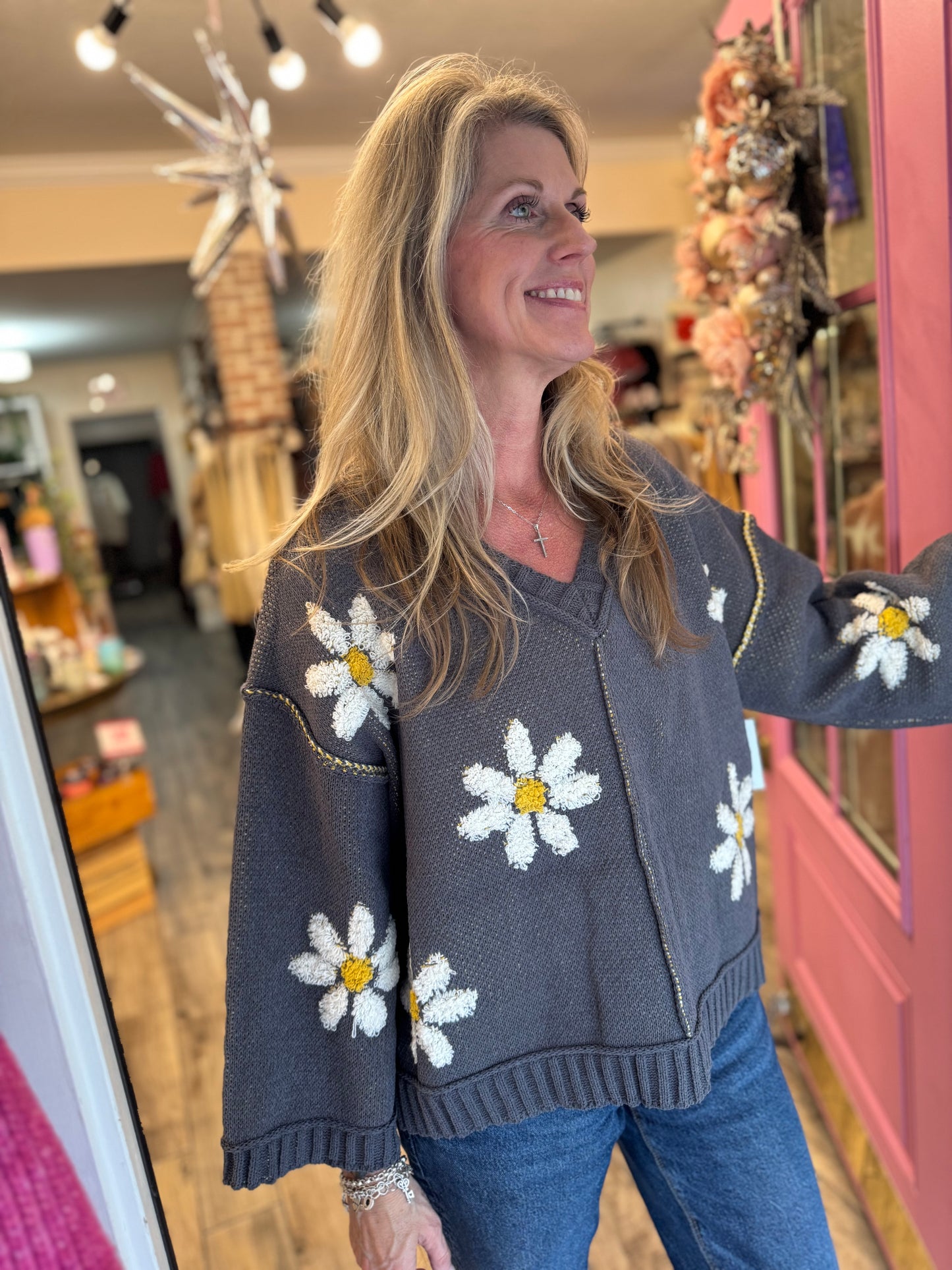 Winter Bloom Sweater