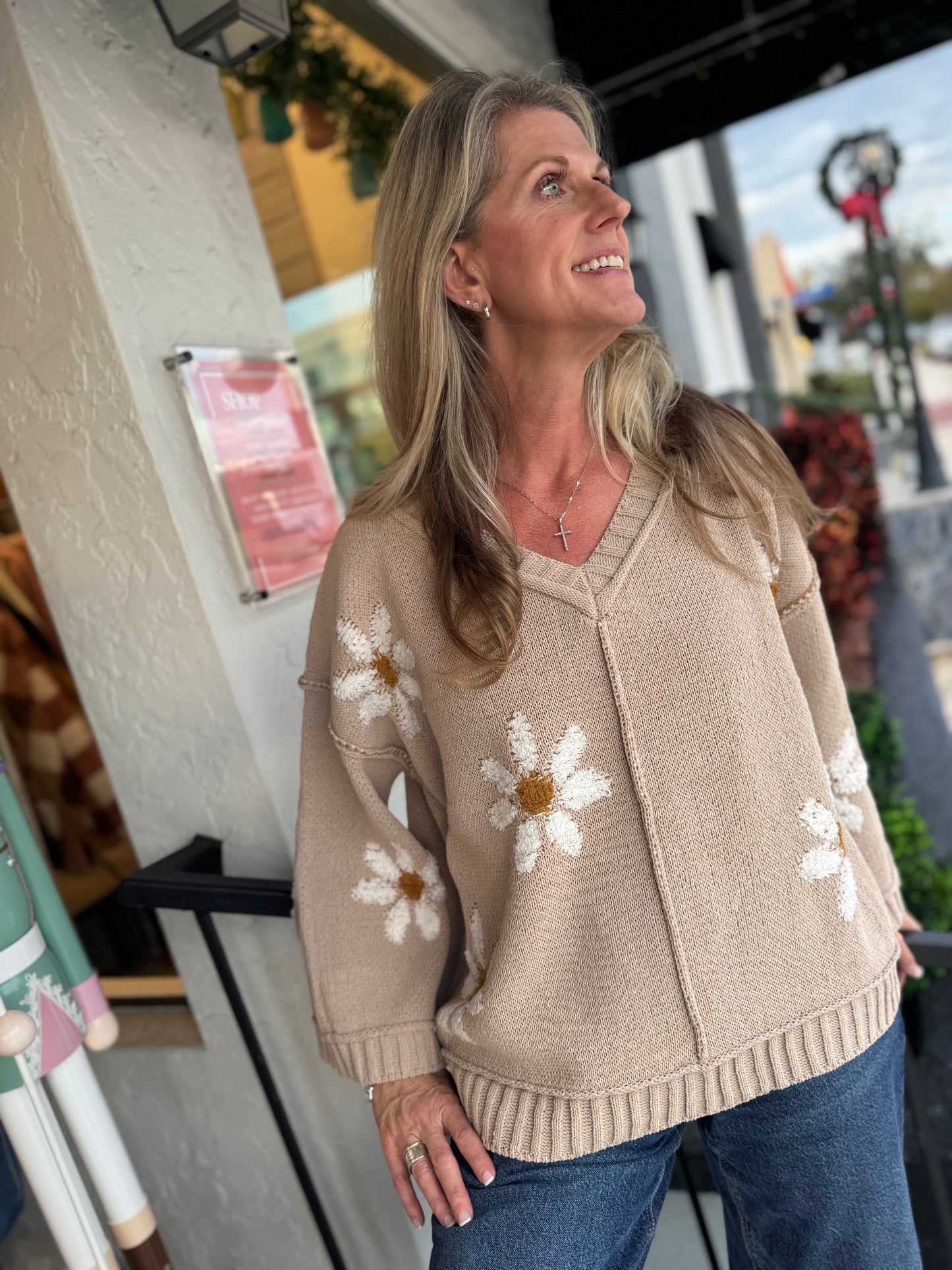 Winter Bloom Sweater