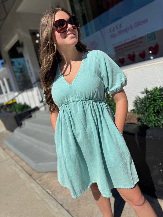 The Spring Thing Mineral Wash Dress