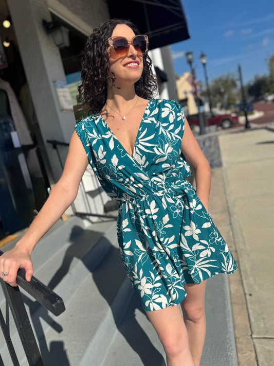Coastal Crush Floral Romper