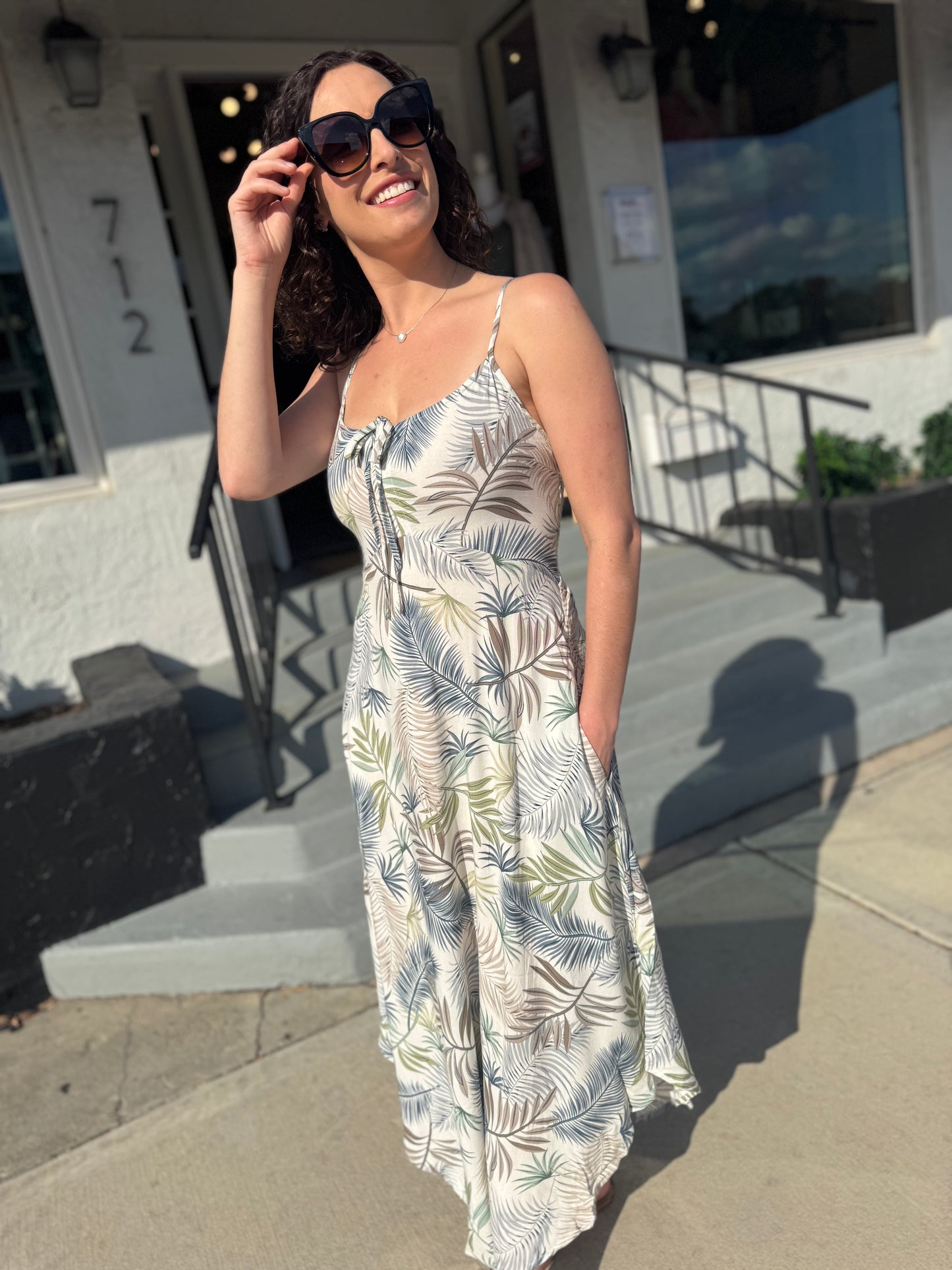 Island Muse Leaf Dress